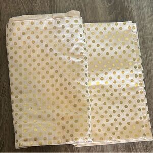 Gold Polka Dot Fabric